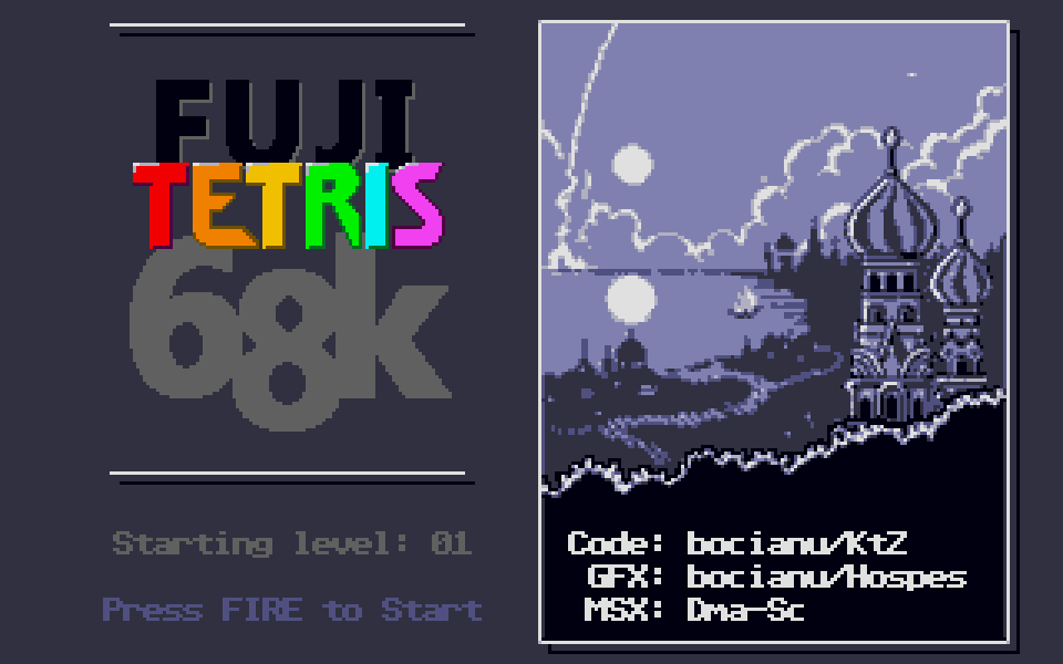 Fuji Tetris 68k — screenshot 1